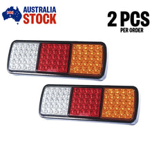 Load image into Gallery viewer, 2pcs LED Tail Light 12V Rear Brake Reverse Stop Turn Indicator for Car Truck Van