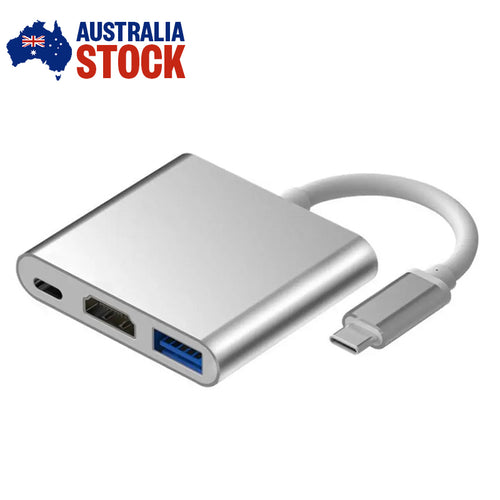 Type-C 3in1 USB HUB to 4k HDMI Type USB 3.1 C/F Charging Port Multiport Adapter