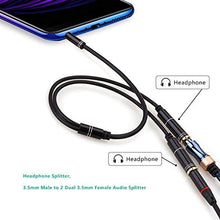 Load image into Gallery viewer, 3.5mm Audio Splitter Cable For Computer Jack 3.5mm to 2 Female Y Splitter AUX Cable Amplifier Adapter Unbranded