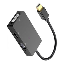 Load image into Gallery viewer, NEW 2024 4K Mini DisplayPort to HDMI DVI VGA Adapter, 3-in-1 Mini DP to 4K HDMI, VGA/DVI Video 1080P@60 Hz (Thunderbolt 2 Compatible), Male MDP to HDMI Female for MacBook Pro/Air/iMac Surface