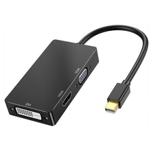 Load image into Gallery viewer, NEW 2024 4K Mini DisplayPort to HDMI DVI VGA Adapter, 3-in-1 Mini DP to 4K HDMI, VGA/DVI Video 1080P@60 Hz (Thunderbolt 2 Compatible), Male MDP to HDMI Female for MacBook Pro/Air/iMac Surface