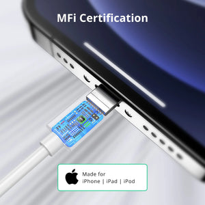 3m 2m 1m Lighting to USB Cable for iPhone 14 8 7 6S Plus 13 12 mini 11 Pro XS Max XR X SE Fast Charging USB Data Cable Unbranded