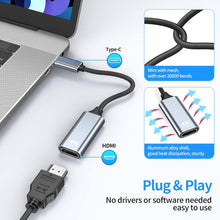 Load image into Gallery viewer, 4K Thunderbolt 3/4 Compatible Type C to HDMI Adapter For iPhone MacBook iPad PC