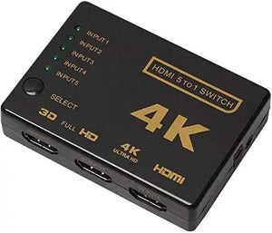 5 Way HDMI Splitter 4K Ultra HD Switch HDTV Unbranded