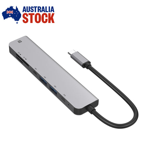 7in1 USB C Hub, Multiport Type-C HDMI USB 3.0 Micro SD TF OTG Adapter