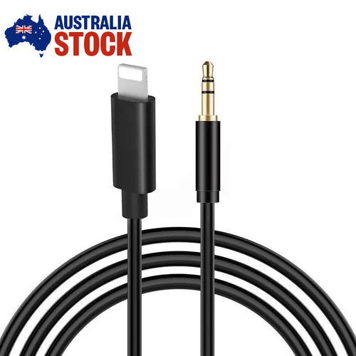 3.5mm Audio Jack Adapter to Male 8-Pin Cable iPhone 6 7 Plus 8 X XR XS