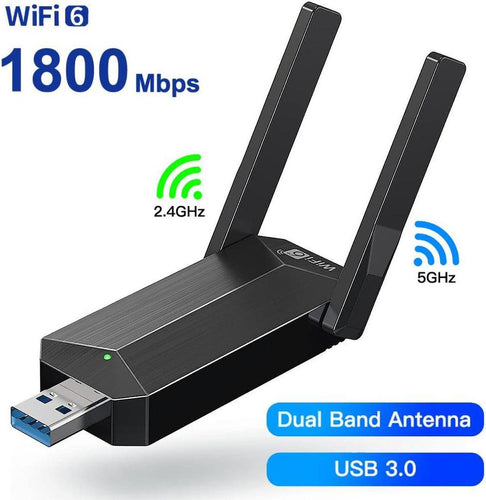 USB Wireless WIFI Adapter High Power 2.4G/5G AC1200 Long Range 802.11AC Antenna