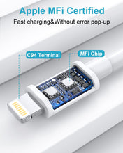 Load image into Gallery viewer, Apple MFi Certified 8-Pin USB Original iPhone Charging Cable