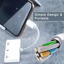 Load image into Gallery viewer, 3in1 Apple 8-Pin to 3.5mm Dual Earphone Headphone Jack Audio Adapter Splitter