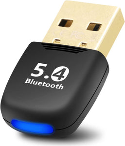 2025 Latest Free Driver Bluetooth 5.4 USB Round Dongle Receiver Transmitter for Windows 10/11