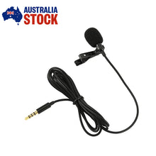 Load image into Gallery viewer, Clip-on Lapel Mini Lavalier Mic Microphone 3.5mm For Mobile Phone PC Recording