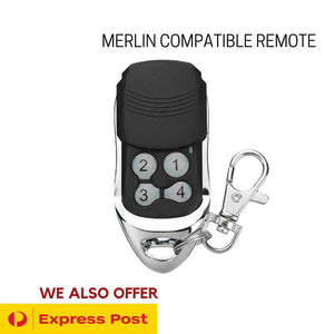 Compatible Merlin E960M Remote 4 Button Garage Door Replacement Remote Premium Quality Control Unbranded