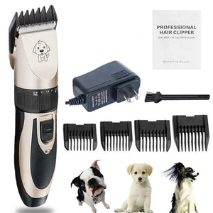 Quiet Electric Dog Grooming Cordless Clippers Trimmer Kit One Click Shop Australia