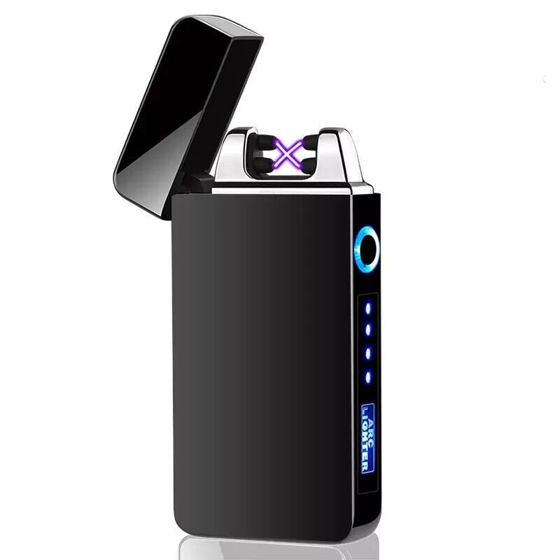 Plasma Electric Arc Flameless Torch USB Rechargeable Windproof Cigar Lighter