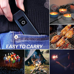 Smart Cigarette Lighter with Fingerprint Sensor Electric Lighter USB Rechargeable One Click Shop