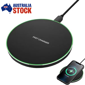 Qi Wireless Charger Pad FAST Charging Receiver For iPhone and Samsung