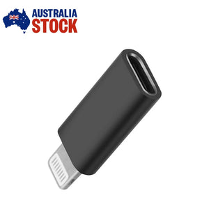 For Apple iPad/iPhone to USB-C 8-Pin Adapter - Metallic Black AllTech