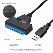 Load image into Gallery viewer, HDD External Converter Cable USB 3.0 to SATA for 2.5&quot; Hard Disk Drive SSD SATA III Unbranded