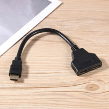 Load image into Gallery viewer, HDMI Splitter Y Adapter 1 Male To Dual HDMI 2 Female Cable Adapters Full HD 1080p Unbranded