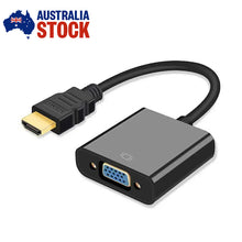 Load image into Gallery viewer, HDMI Male Input to VGA Female Output Adapter Full HD 1080P Video Converter