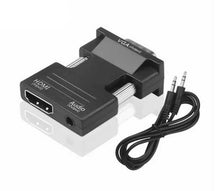 Load image into Gallery viewer, HDMI to VGA Converter Female to Male 1080P Adapter Stereo Audio Output USB Power Unbranded