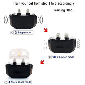 Humane Dog Training Collar with Beep and Vibration, Waterproof, Rechargeable, Dual Pack Unbranded