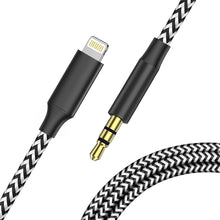 Load image into Gallery viewer, 2025 Apple 8-Pin to 3.5mm Male Audio Jack Cable- Apple MFi Certified Car Stereo Compatible with iPhone 14 3.3ft