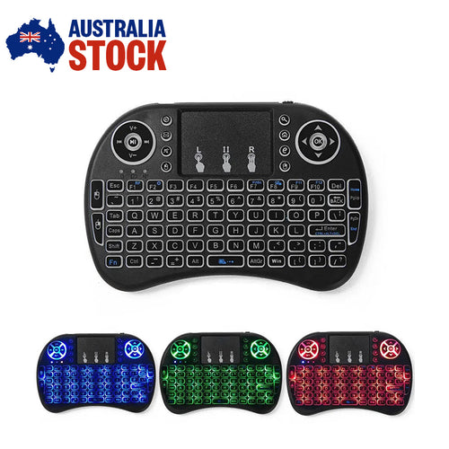 Mini Wireless RGB Keyboard 2.4GHz for Smart TV/PC/Android with Touchpad