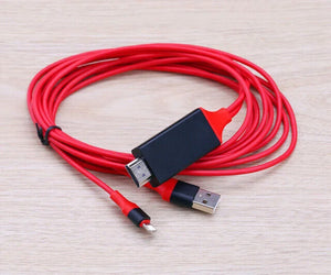 NEW 2024 2M 8 Pin to HDMI HD TV AV Cable Lead For iPhone 11 12 13 14 Pro XR XS Max XS X 8 7 6 Unbranded