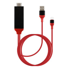 Load image into Gallery viewer, NEW 2024 2M 8 Pin to HDMI HD TV AV Cable Lead For iPhone 11 12 13 14 Pro XR XS Max XS X 8 7 6 Unbranded
