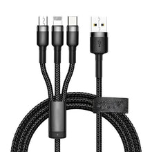 Load image into Gallery viewer, NEW 2024 3in1 Multi USB Charger Charging Cable Micro USB Type-C for iPhone Samsung Unbranded