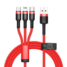 Load image into Gallery viewer, NEW 2024 3in1 Multi USB Charger Charging Cable Micro USB Type-C for iPhone Samsung Unbranded