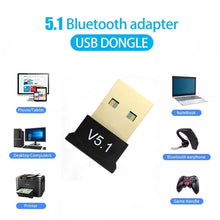 Load image into Gallery viewer, NEW 2024 Bluetooth V5.1 Wireless USB Mini Dongle Adapter for Universal Laptop PC Windows 11 Unbranded