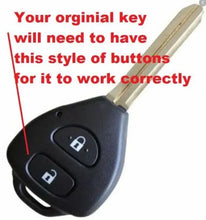 Load image into Gallery viewer, Replacement Remote Car Key Shell Suitable for Toyota Yaris 2005 - 2015 One Click Shop