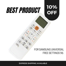 Load image into Gallery viewer, SAMSUNG Universal Free Settings 96 Air Conditioner Replacement Remote Control Unbranded