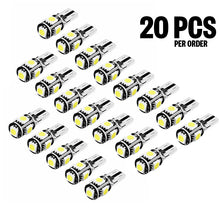 Load image into Gallery viewer, White CANBUS LED T10 5SMD Parker Number Plate LED Bulbs Accessories