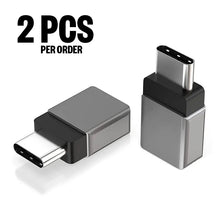 Load image into Gallery viewer, 2pcs Type C Male to USB 3.0 Female OTG Converter Adapter for Smartphone Laptop