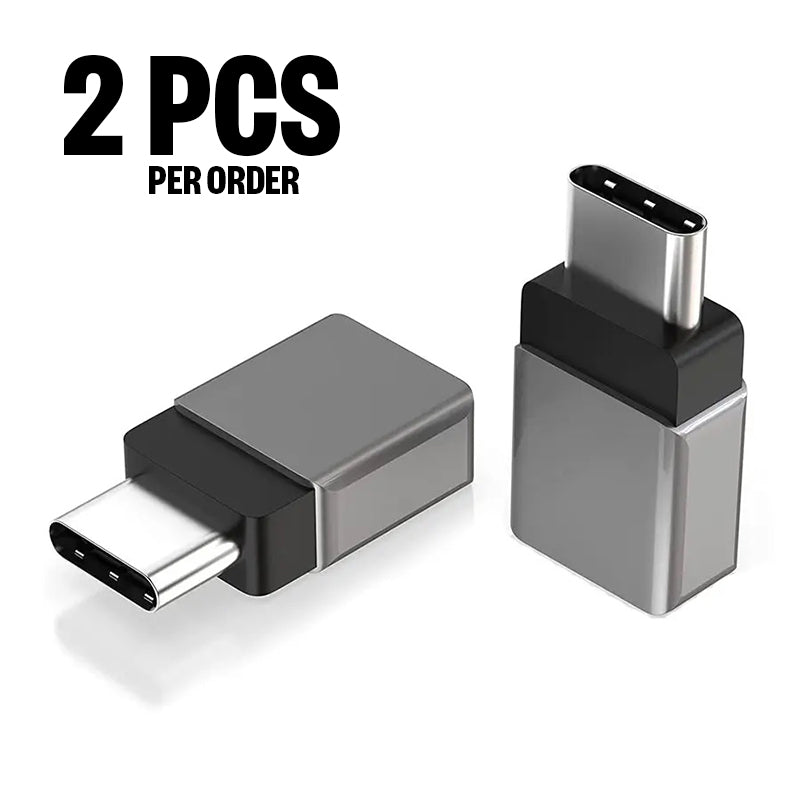 2pcs Type C Male to USB 3.0 Female OTG Converter Adapter for Smartphone Laptop