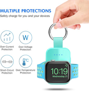 NEW 2024 Portable Wireless Charger 1400mAh Smart Keychain for iWatch Charger 9/8/7/6/SE/5/4/3/2/1/UItra/UItra 2 Unbranded