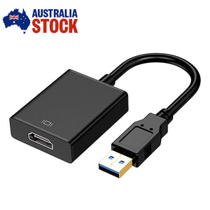 2024 USB 3.0 to HDMI HD 1080P Converter Cable for Laptop Monitor Windows 11/10/8