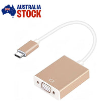 Load image into Gallery viewer, USB 3.1 Type C to VGA Male to Female 1080p Adapter Cable Hub Macbook Pro Google