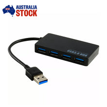 Load image into Gallery viewer, USB 3.0 High Speed 4 Port Hub Slim Compact Expansion Splitter for PC Mac