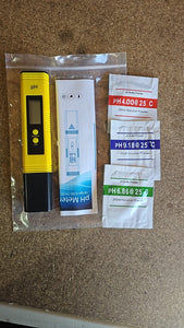 Digital PH Meter Yellow Tester Pen 2 PH Water Tester Hydroponics Aquarium