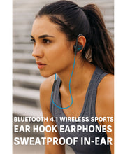 Load image into Gallery viewer, Bluetooth 4.1 Wireless Sports Ear Hook Earphones | Sweatproof In-Ear Headphones with Noise Cancelling &amp; HD Stereo Sound