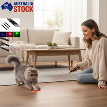 Load image into Gallery viewer, Laser Soft Light Pointer Set 3 Laser Pointer Visible Beam Red+Green+Blue Cat Toy &amp; Office Presentation