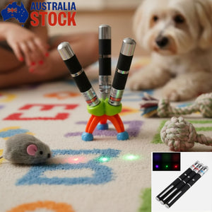 Laser Soft Light Pointer Set 3 Laser Pointer Visible Beam Red+Green+Blue Cat Toy & Office Presentation