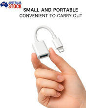 Load image into Gallery viewer, Apple 8-Pin iPad iPhone to USB OTG Adapter Converter Compatible Cable