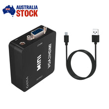 Load image into Gallery viewer, Mini VGA to HDMI 1080P HD Video Converter Adapter Micro USB Power