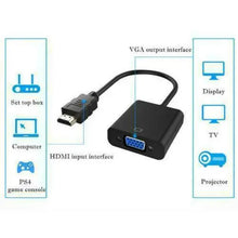 Load image into Gallery viewer, 1080P HDMI Male to VGA Female Video Adapter Cable Converter Built-in Chipset Unbranded