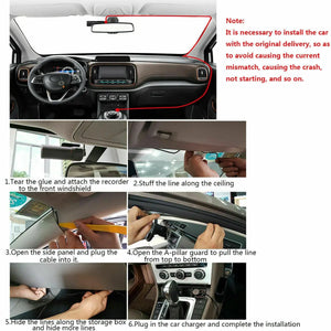 1080P WiFi Car DVR 170° FHD Lens Dash Cam Video Recorder Camera Cam APP Unbranded